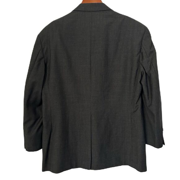 Chas Reed & Co Wool Sportscoat Men 44 Short Charcoal Dark Glen Plaid Vented USA - Picture 2 of 16